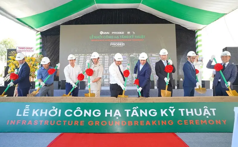 Sự kiện Lễ khởi công hạ tầng kỹ thuật của Khu Công nghiệp sinh thái Prodezi vừa diễn ra vào ngày 12/3/2025